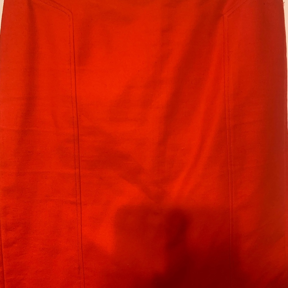 Kenar Vibrant Red Pencil Skirt